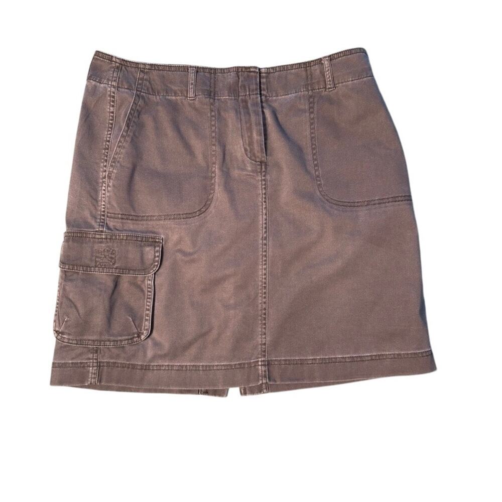 J. Jill Gray Cotton Blend Skirt Size 6 Casual Stretch Straight Skirt Women’s